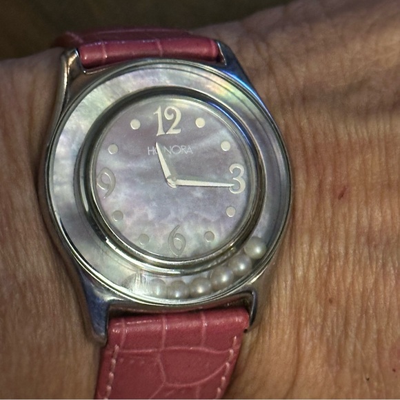 Honora mother of pearl floating pearl watch